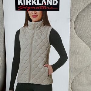 Kirkland Signature Beige Quilted Vest